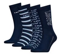 8719965009202 Logotipo de Corte Regular Classic Sock Giftbox, Azul, 39-42 (Pack de 4) Hombres