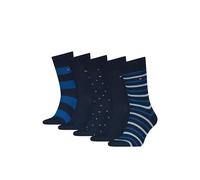 8719965009202 Rayas Dot Sock Giftbox, Azul Marino, 39-42 (Pack de 5) Hombres