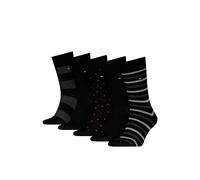 8719965009202 TH Men Sock 5P - Caja de regalo, diseño de rayas, Negro, 43-46