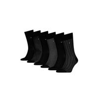 8719965009202 Tin Giftbox Birdseye Sock, Negro, 39-42 (Pack de 6) Hombres