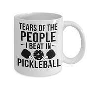 874 Café Taza Pickleball Lágrimas De La Gente Que Vencí En Pickleball White Regalo Taza Divertido Tazas Café De Cerámica Divertida Taza Desayuno 330 Ml