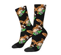 874 Calcetines Deporte, Castor Bebiendo Cerveza Running Calcetines Suaves Calcetines Casual Socks Para Trabajo Diario Running 40cm