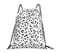 874 Mochila De Cuerda, Dálmata Bolsas Cordon De Gimnasio Casual Bolsa De Cuerdas Unisex Mochilas Cordón para Adulto Hombre 36X42Cm