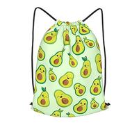 874 Mochila De Cuerda, Lindo Aguacate Bolsa De Tela Ajustable Mochilas Cordón Ligero Saco De Gimnasia para Hombre Mujer 36X42Cm