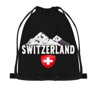 874 Mochila De Cuerda, Montañas De Suiza Bolsas Cordon De Gimnasio Moderno Bolsa Con Cordón Ajustable Mochila Con Cordón Para Mujer Viaje 36X42Cm