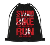 874 Mochila De Cuerda, Triatlón Multideporte Carrera Carreras Natación Bicicleta Correr Saco De Gimnasia Robusto Bolsas De Cuerdas con Cordón Bolsa De Tela para Gimnasio Escuela 36X42Cm