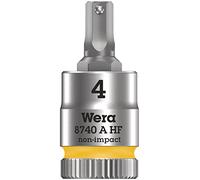 WERA-05003333001-8740 A HF Hex-Plus 4,0 x 28 mm - Vaso de punta Zyklop con función de retención 1/4"