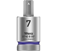 WERA-05003037001-8740 B HF Hex-Plus 7,0 x 38,5 mm - Vaso de punta Zyklop con función de retención 3/8"
