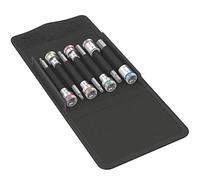 Wera 05003181001 8740 B HF Imperial 1 Juego de vasos de punta Zyklop, de arrastre de 3/8“, con función de retención para tornillos de hexágono interior, 7 piezas, 3/8", Juego de 7 piezas