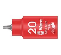 8767 B VDE HF Vaso de punta Zyklop TORX®, aislada, con arrastre de 3/8" con función de retención, TX 20