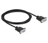 87785 Cable D-Sub 9pin Hembra, ambos lados PVC L: 2m negro DELOCK