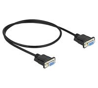 87788 Cable D-Sub 9pin Hembra, ambos lados PVC L: 500mm negro DELOCK