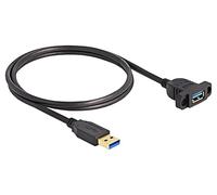 87855 Cable USB 3.2 Gen 1 Conector USB A,Macho USB A 1m Negro DELOCK
