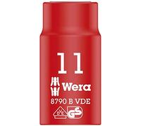 WERA-05004955001-8790 B VDE 11,0 - Llave de vaso VDE, aislada, con arrastre de 3/8"