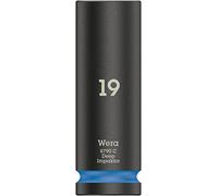 Wera 05004836001 8790 C Impaktor Deep Llave de vaso con arrastre de 1/2", Azul, 19.0 x 83.0 mm