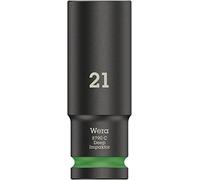 Wera 05004837001 8790 C Impaktor Deep Llave de vaso con arrastre de 1/2", Verde, 21.0 x 83.0 mm