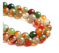 88 cuentas de ágata de pavo real natural, cuentas espaciadoras sueltas para hacer joyas, pulseras y collares, 1 hebra, 38 cm