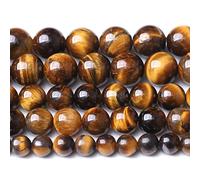 88 cuentas de ojo de tigre amarillo natural de 4 mm, cuentas sueltas para hacer joyas, pulseras, 1 hebra de 15 pulgadas