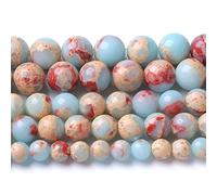 88 cuentas sueltas de jade con impresión de sedimentos marinos azules de 4 mm para hacer joyas, pulseras, collares