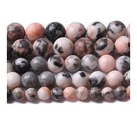 88 cuentas sueltas de jaspe cebra rosa de piedra natural de 4 mm para hacer joyas, pulseras, collares