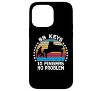 88 Keys 10 Fingers Pianist Musician Keyboard Player Piano Carcasa para iPhone 14 Pro MAX