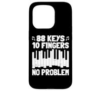 88 Keys 10 Fingers Pianist Musician Keyboard Player Piano Carcasa para iPhone 15 Pro