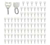 88 Piezas Polea para Pista de Cortina, accesorios para rieles en T, Riel Exterior Polea para Pista de Cortina Silencioso, Gancho de Polea para Ventana, Deslizador de Cortina, Rodillo de dirección