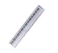 88 - Tabla de colocación de dedos de piano, herramienta de aprendizaje visual, papel de práctica, textura de polipropileno, adecuado para principiantes, guía portátil para digitación