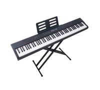 88 Teclado electrónico Teclado digital Tamaño completo con teclas dinámicas Soporte de teclado portátil Bluetooth MIDI for principiantes Adultos Niños Incluye soporte, pedal de sostenido
