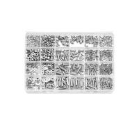 880 Pcs M2 M3 M4 M5 304 Stainless Steel Hex Socket Flat Head Screws Kit, Countersunk Bolts Assortment with Storage Box
