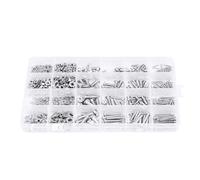 880 Pcs M2 M3 M4 M5 Stainless Steel Hex Socket Round Head Screws, Bolts and Nuts Kit, Metric Fasteners Assortment for Assembly and Repair