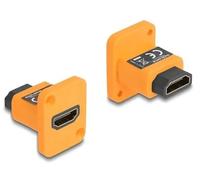 88001 - Módulo Tipo D de Enchufe HDMI-A a Enchufe 4K Naranja