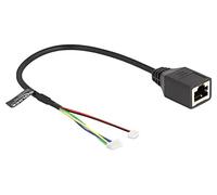 88007 RJ45 adaptador Cat: 5e 0,3 metros PVC negro 28 AWG Øcable: 4 mm DELOCK