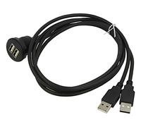 88104 Cable USB 2.0 USB A Hembra x2,USB A-Macho x2 1m Negro DELOCK