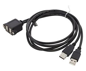 88105 Cable USB 2.0 USB A Hembra x2,USB A-Macho x2 1m Negro DELOCK