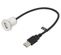 88181 Cable USB 2.0 USB A Hembra,USB A 0,3 metros Negro DELOCK