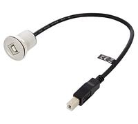 88182 Cable USB 2.0 USB B Hembra,USB B Macho 0,3 metros Negro DELOCK