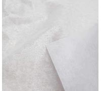 (8830) Fliselina dureza MEDIA termoadhesiva una cara (Blanco, (25 metros) Rollo)