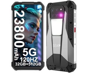 8849 Tank 3 Teléfono Movil Resistente, 23800mAh/120W Android 13 Móvil Irrompible 5G, 32GB RAM+512GB ROM, 6.79'' FHD+ Smartphone Resistente con 1200 Lúmenes Luz Camping, 200MP Cámara Principal/GPS/OTG