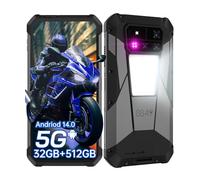 8849 Tank 4 Pro Movil Irrompible 5G, Android 14 Teléfono Móvil Resistente con Proyector, 32 GB + 512 GB, Pantalla AMOLED de 6,73 Pulgadas, 11600 mAh (120 W)/1200 LM Luz de Camping/GPS/OTG