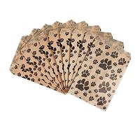 888 Display USA, Inc 20 bolsas de nuestras bolsas de papel con estampado de patas, bolsas de regalo para mascotas con huellas de patas, ideales para golosinas, ventas de tiendas, regalos de fiesta,