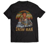 88aWEF Smokey and The Bandit T-Shirt Snowman Jerry Reed Trans Am Black L