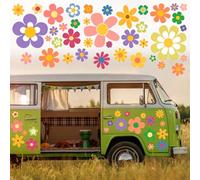 88PCS Pegatinas para Coche,Flor Adhesivo decorativo para coche Calcomanía De Coche Etiqueta Engomada del Coche Vinilo Autoadhesivo Sticker pegatina decorativo para la pared para Vehículos Todoterreno