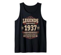 89 Cumpleaños Hombre Regalo Vintage Año 1937 Camiseta sin Mangas