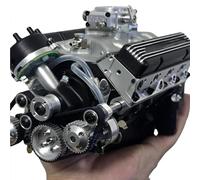 89%-Gasoline Ohv V8 Small-Block Engine Model Kits, Cison V8 Engine Kit Gasoline, Build Your Own Stem V8 Model Engine for Adults, Mini Cison V8 Engine Kit Gas (Black)