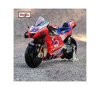 (89 sin caja) Maisto 1:18 Ducati Desmosedici GP 2023 Pramac Motorcade Motocicleta de aleación