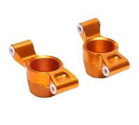 #8952 Portadores de Eje Trasero Izquierdo y Derecho de Aluminio C-Hub 2 Piezas for RC 1/10 for TR-axxas MAXX 4S 89076-4 89086-4(Orange)
