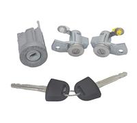 8973765610 8973765620 Juego de Llaves para Cerradura de Puerta Izquierda y Derecha de Holden para Isuzu 02-10 Rodeo DMAX D-MAX Denver (Juego de Cerradura Negra)