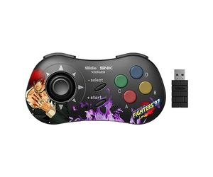 8Bitdo Controlador Bluetooth Iori Yagami Estilo SNK Neo Geo CD, Compatible con PC Windows, Android y Neo Geo Mini