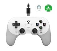 8Bitdo Pro 2 Wired Controller for Xbox, Hall Effect Joystick Update, 3.5mm Audio Jack, Compatible with Xbox Series X|S, Xbox One, Windows 10/11 - Officially Licensed (White)